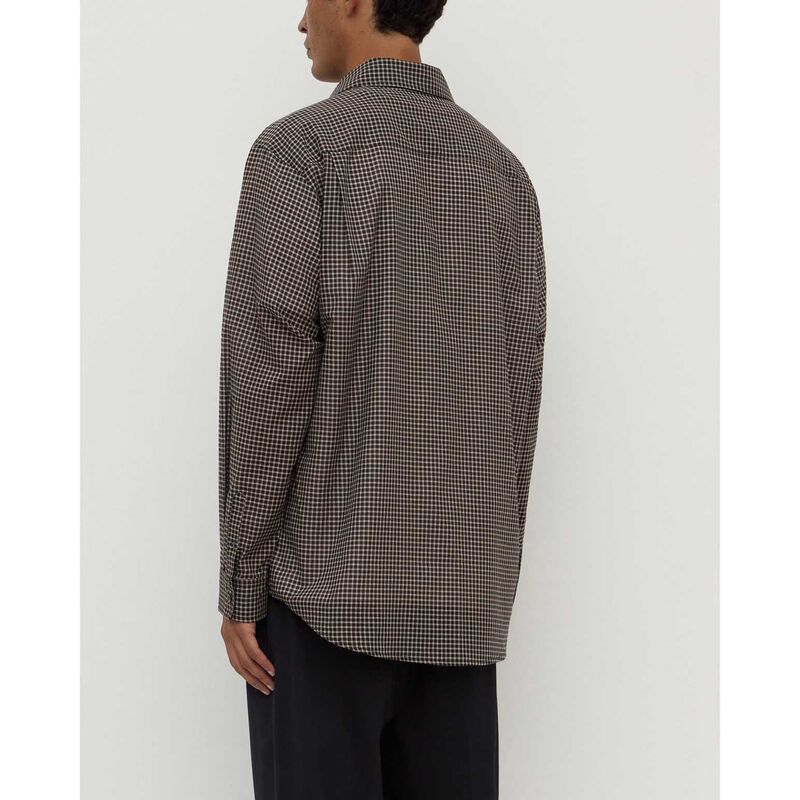 Assembly Label Alta Check Long Sleeve Shirt Brown/Black image number 1